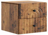 Wall-Mounted Bedside Cabinet Old Wood 33 x 34.5 x 40 cm 898141