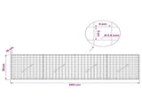 Gabion with 3.5 mm Wire and 5x5 cm Mesh 200x10x50 cm 3462022