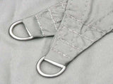 Sun Shade Sail Light Grey 5x5x5 m 100% Polyester Oxford 4000922
