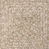 Area Rugs Natural and White 80 x 400 cm Jute 42010475