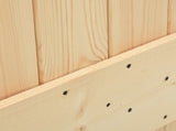 Sliding Door NARVIK Natural and Black 85 x 210 cm 3445289