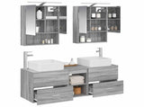 Bathroom Furniture Set 5 pcs Grey Sonoma 3406764