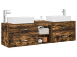 Bathroom Cabinet Set 3 pcs Smoked Oak 53 x 34.5 x 63 cm 3405855
