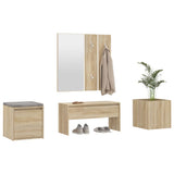 Hallway Furniture Set Sonoma Oak Engineered Wood 3082065