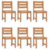 Garden Chairs 6 pcs Solid Wood Teak 3157175