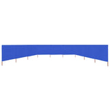 9-panel Wind Screen Fabric 1200x80 cm Azure Blue 47191
