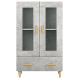 Highboard Concrete Grey 70x31x115 cm Engineered Wood 812550