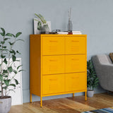 Drawer Cabinet Mustard Yellow Steel Medium Ball-Bearing 336146