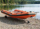 Adjustable Boat Trailer with Pneumatic Tires 200 kg Load Silver 42043569