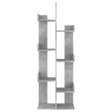 Book Cabinet Concrete Grey 48x25.5x140 cm Engineered Wood 808913