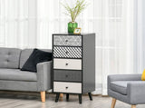 Chest of Drawers, 5 Drawer Dresser, Vertical Storage Organizer Unit for Bedroom, Living Room T3398P344637