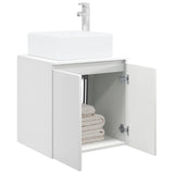 Wall-Mounted Sink Vanity High Gloss White 53 x 35 x 63 cm 890426