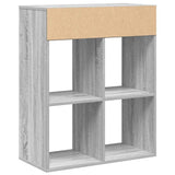 Book Cabinet Grey Sonoma 66x31x80 cm Engineered Wood 860297