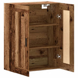 Wall Mounted Cabinet Old Wood 69.5x34x90 cm Engineered Wood 857310