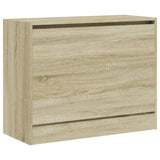 Shoe Cabinet Sonoma Oak 80x34x63 cm Engineered Wood 839961