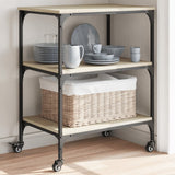 Kitchen Trolley Sonoma Oak 60x41x76 cm Engineered Wood 842302