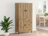 Highboard 2 pcs Artisan Oak 69.5 x 34 x 180 cm Engineered Wood 3415934