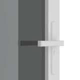 Interior Door 83x201.5 cm White ESG Glass and Aluminium 350585