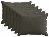 Cushion Cover 6 pcs HOUTEN Anthracite 80 x 80 cm Corduroy 921652