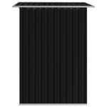 ZNTS Garden Storage Shed Anthracite Steel 204x132x186 cm 47028
