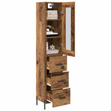 Highboard Old Wood 34.5 x 34 x 180 cm Engineered Wood 3415790
