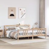 Bed Frame with Headboard without Mattress 180x200 cm Super King 3305975