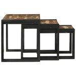 Nesting Tables Brown and black Solid Reclaim wood 4104729
