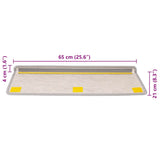 Stair Mats Self-adhesive Sisal-Look 30 pcs 65x21x4 cm Platina 3365882