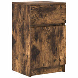 Bedside Cabinets 2 pcs Smoked Oak 39x35x65 cm Engineered Wood 861328