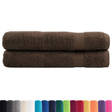 Premium Towels "SOLUND" 2 pcs Brown 100x200 cm 600 gsm 137245