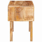 End Table with Shelf Brown 40 x 32 x 46 cm Solid Mango Wood 4104551