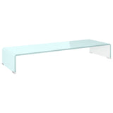 TV Stand/Monitor Riser Glass Green 90x30x13 cm 244146
