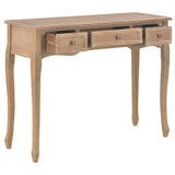 Dressing Console Table with 3 Drawers Brown 280047