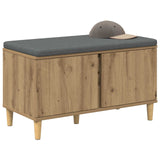 Hall Bench Artisan Oak 80 x 38 x 46 cm 891535