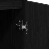 Sideboard Black Oak 57x34x76 cm Engineered Wood 861617