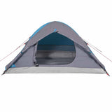 ZNTS Camping Tent Dome 4-Person Blue Waterproof 94647