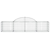 Arched Gabion Baskets 9 pcs 200x50x40/60 cm Galvanised Iron 3146264