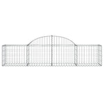 Arched Gabion Baskets 14 pcs 200x50x40/60 cm Galvanised Iron 3146269
