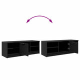 TV Cabinet Black Oak 102 x 35 x 36.5 cm Engineered Wood 880766