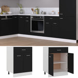 Drawer Bottom Cabinet Black Engineered wood 60x46x81.5 cm 801229