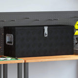 Aluminium Box 70x24x42 cm Trapezoid Silver 142942