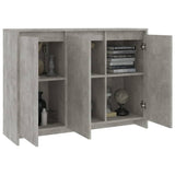 Sideboard Concrete Grey 102x33x75 cm Engineered Wood 809777