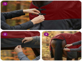 Horse Blanket Bordeaux and Black 125 cm Polyester 42013062