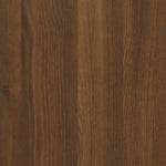 ZNTS 2 Piece Bathroom Cabinet Set Brown Oak Engineered Wood 3115867