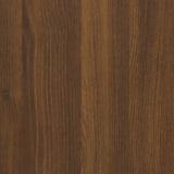 ZNTS 2 Piece Bathroom Cabinet Set Brown Oak Engineered Wood 3115867