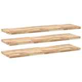 Floating Shelves 3 pcs 140x40x4 cm Untreated Solid Wood Acacia 3279489