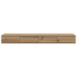 ZNTS Bedside Tables Artisan oak Particle board 160 x 36.5 x 16.5 cm 866978