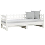 Pull-out Day Bed without Mattress White 2x cm 820777