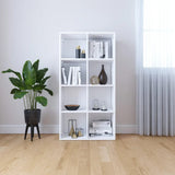 Book Cabinet White Engineered wood Medium Book Cabinet 800153