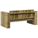 Garden Sofa Green 134 x 60 x 62 cm Solid Pine Wood 873870